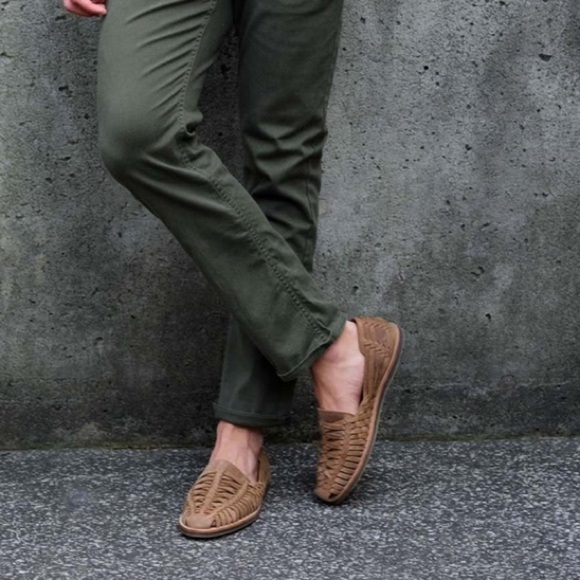 Nisolo Huarache Leather Sandals Tobacco Size 12.5 - Picture 2 of 12